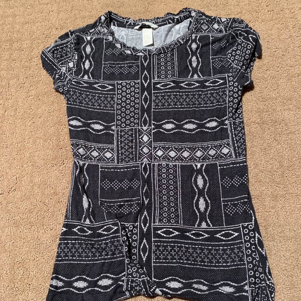 Fake knit tee